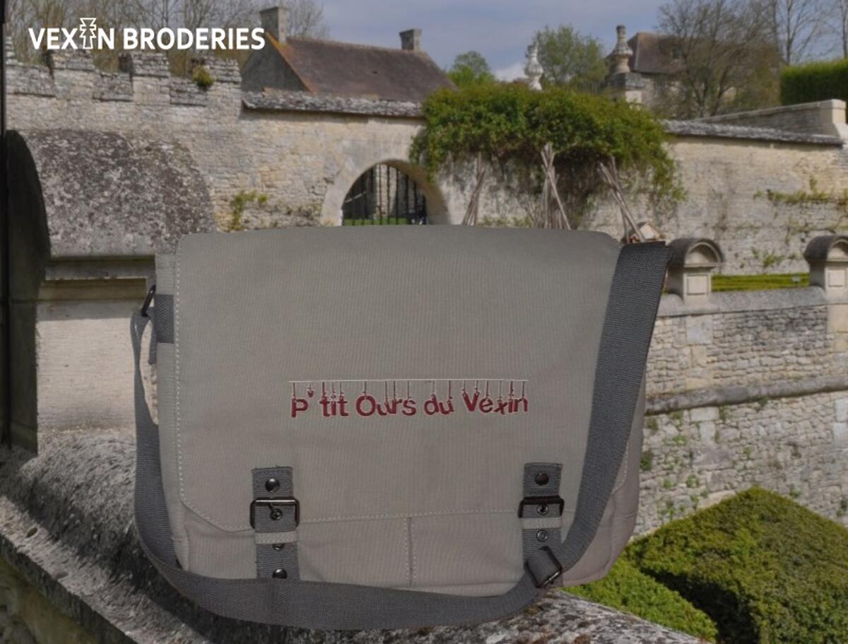 logo brode sac ordinateur portable